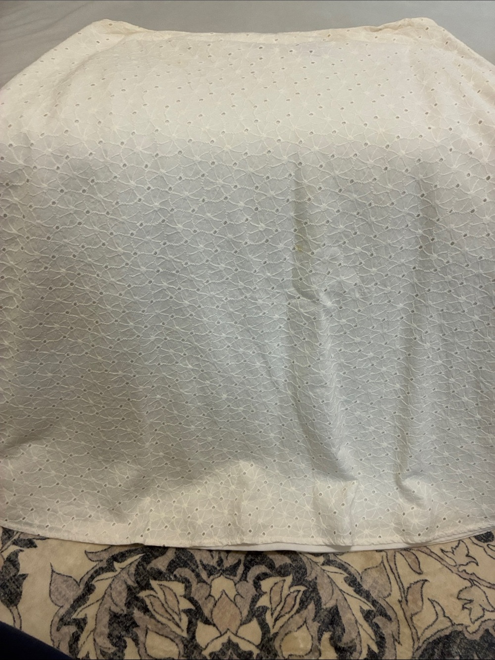 Autograph White Eyelet A-Line Skirt
